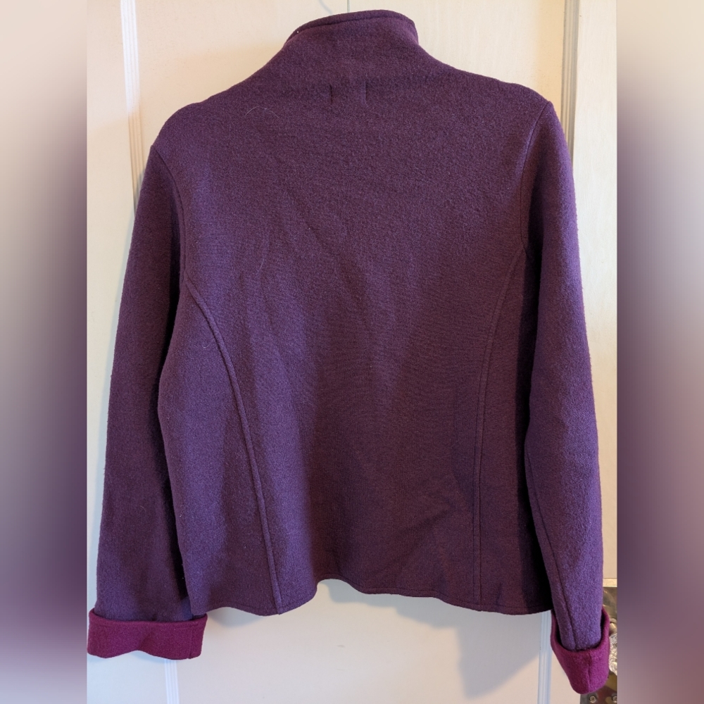 Nomadic Traders Women's Wool Button Front Purple … - image 7